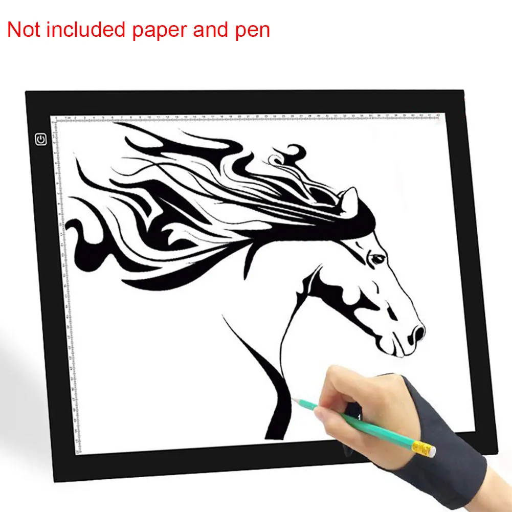  A3 brillo ajustable trazo de bocetos caja de luz Led panel de dibujo Ultra fino arte plantilla Mesa