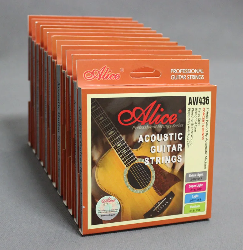 

10 Sets Phosphor Bronze Medium Gauge Acoustic Guitar Strings (.013 .017 .026 .035 .045 .056)