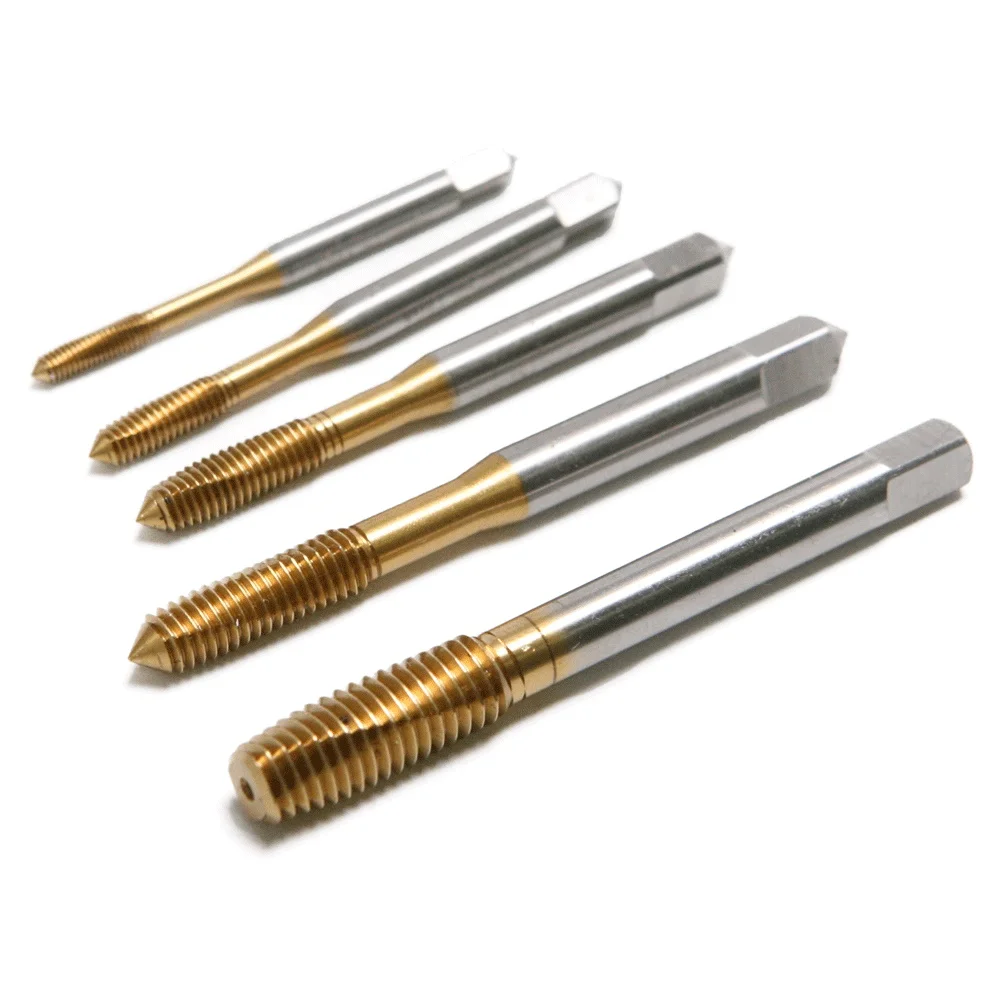 

Top Quality 1PC HSS Titanium Coated Machine Hand Tap M3*0.5 M4*0.7 M5*0.8 M6*1 M8*1.25 Spiral Point Thread Plug Hand Taps Tools