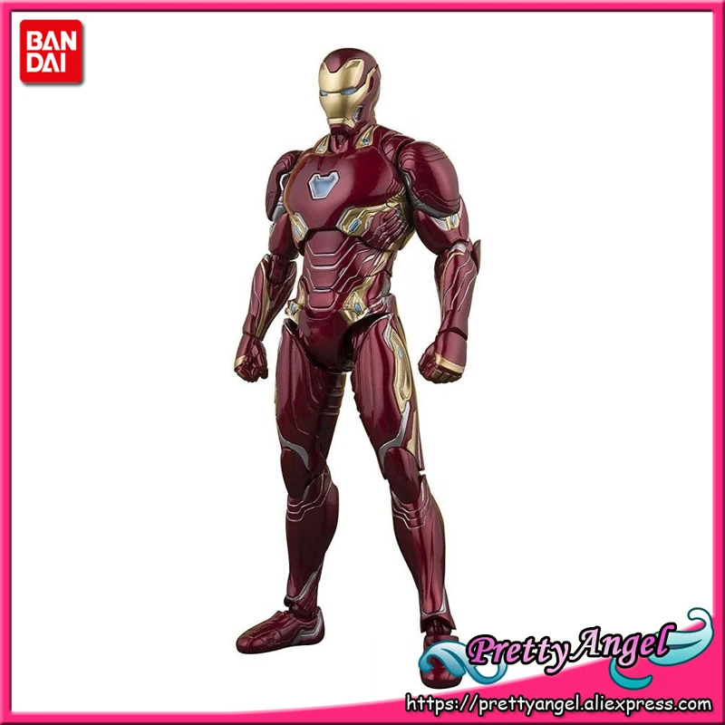 Дешево PrettyAngel подлинный Bandai Tamashii Наций S.H. Figuarts Мстители Бесконечность войны Железный человек Mark 50 фигурку