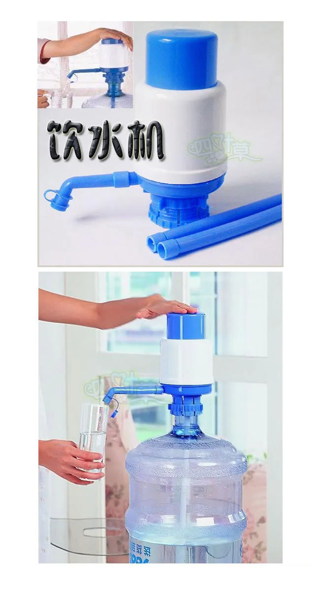 5 & 6 Gallon Hand Pump for Water Bottle Jug Manual Drinking Tap Spigot