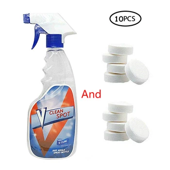 

10 Pcs Strong Detergent Effervescent Tablets Car Windshield Glass Solid Cleaner Seminoma Wiper For Auto and Household Cleaning