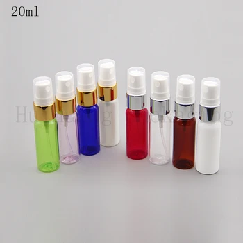 

100pcs 20ml gold collar sprayer pump empty plastic bottle,20cc plastic perfume spray bottle pump spray bottle mist sprayer pump