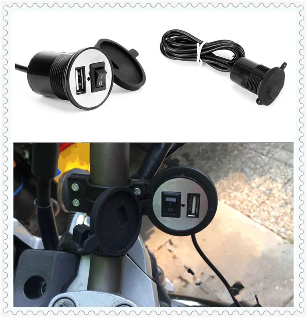 12V-24V motorcycle accessories USB car phone charger modification for BMW R1200RT SE R1200S R1200ST S1000R S1000R S1000RR