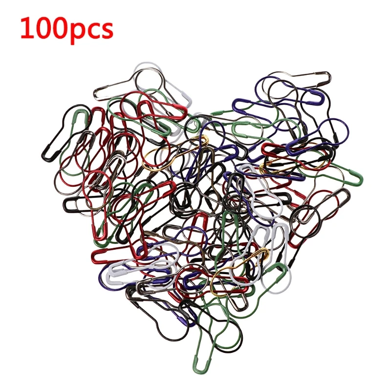 

100Pcs Gourd Shaped metal Safety Pin Pear Coilless Tag Fastener Craft