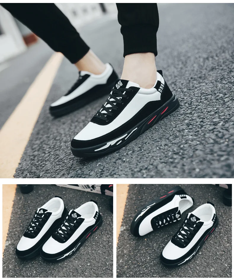 Qweff 2019 осень новая Корейская версия тренда повседневной обуви Мужская обувь дышащая Спортивная обувь дикая Мужская обувь SC-84