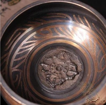 

ymying B0601 425Bowl Hand Hammered CHAKRA Meditation 190MM wholesale Bronze Buddhism copper singing bowls Antique Garden