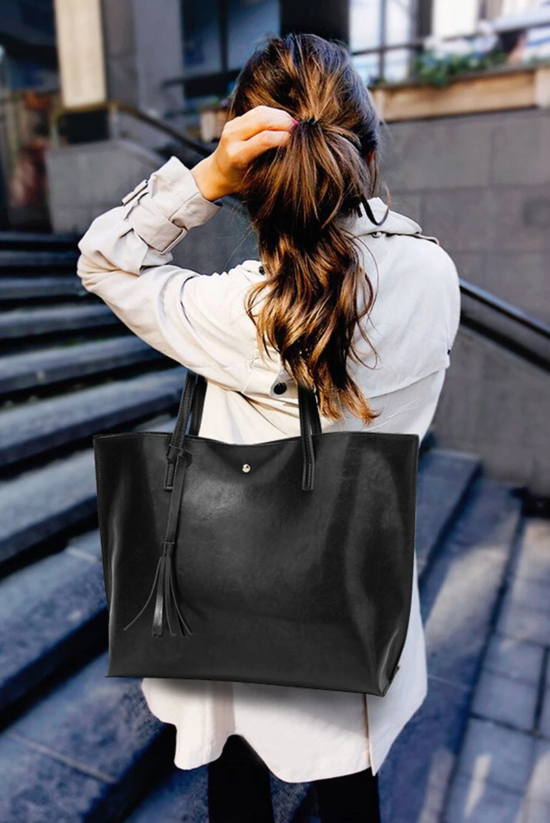 Nevenka Leather Handbag Women Casual Totes Female Shopper Ladies Shopping Bags Large Capacity Bags Vintage Bag for Women 201805