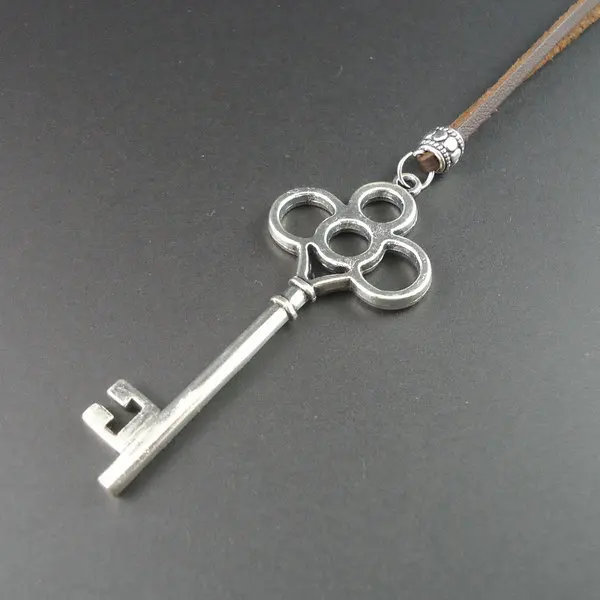 Новые кожаные винтажные подвески для ключей ручной работы мужские ожерелья