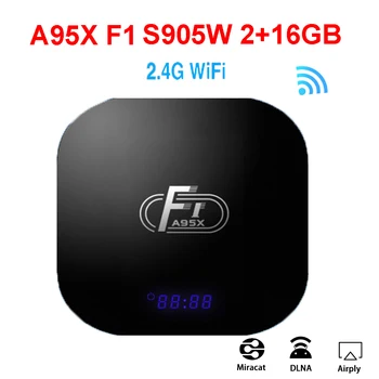 

A95X F1 Amlogic S905W 2GB RAM 16GB ROM 2.4G WIFI 100Mbps 4K H.265 Smart TV BOX PK X96MINI