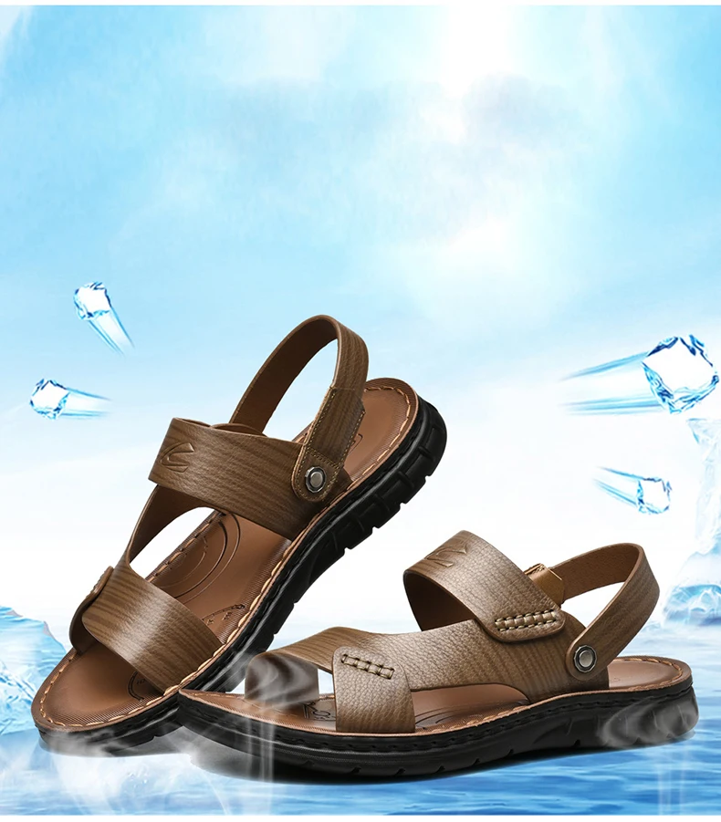 Camel Active 2019 новый бренд мода мужские пляжные сандалии, высокое качество Лето Натуральная кожа мужская обувь повседневная на плоской подошве