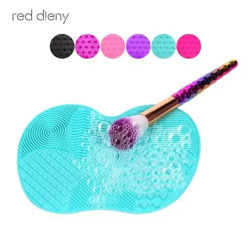 

New Silicone Makeup Brush Cleaning pad Cleansing Mat Hand Tool Cosmetic Washing Scrubber Board