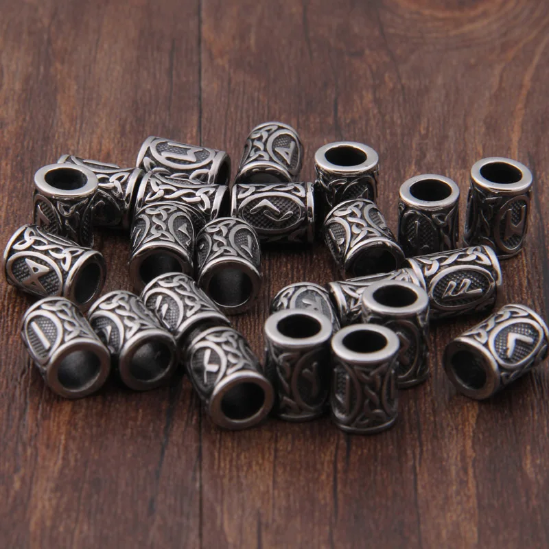 

Viking Bead Runes Charms For Beard Or Hair Jewelry Making Odal Futhark Rune