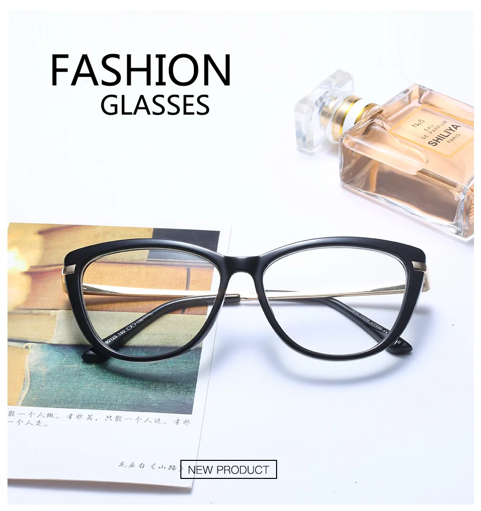 HUITUO модные круглые очки для чтения с кошачьим глазом TR90 очки оправа для женщин прозрачные очки UV400 Винтажные оправы для очков