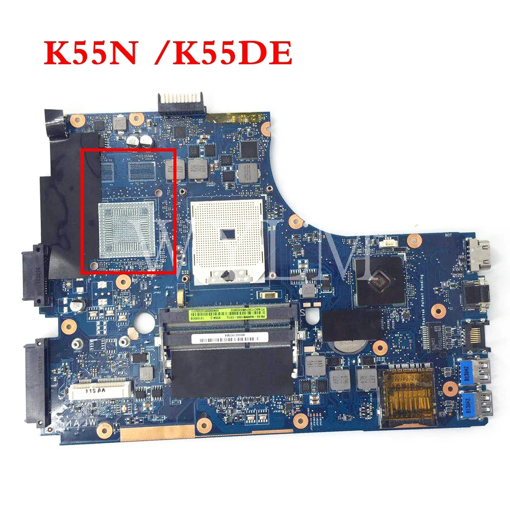 K55N Материнская плата Asus K55N K55DE K55DR Материнская плата ноутбука основная плата 60-NAMMB1000-C01 протестирована хорошо работает