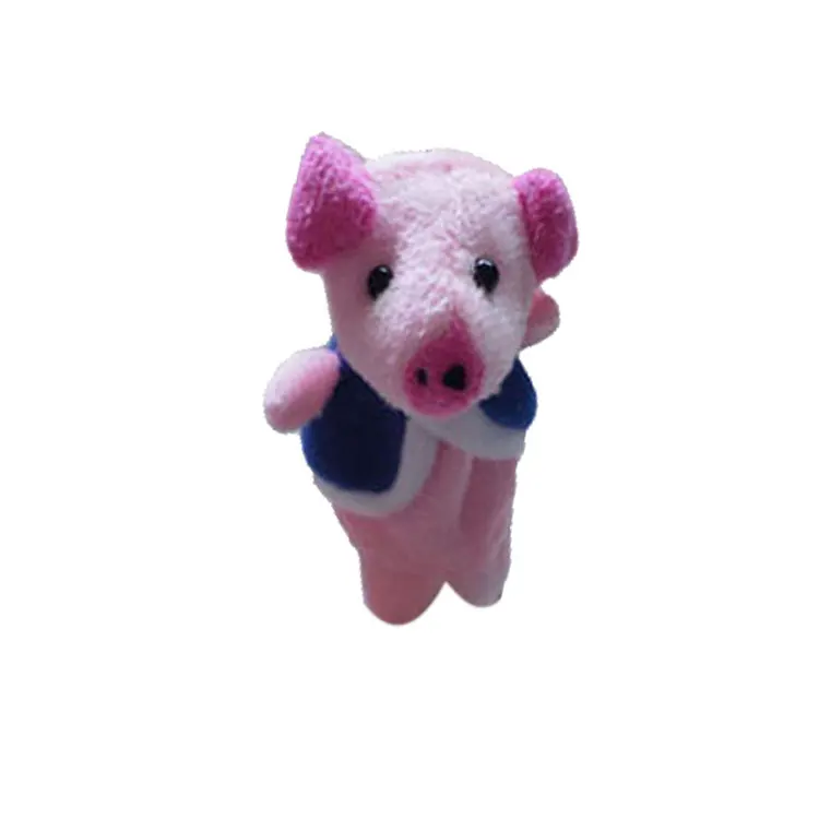 5Pcs/Set Finger Puppets for Children Kids Baby Cute Toys Stage Show Performance Prop-The Little Piggy