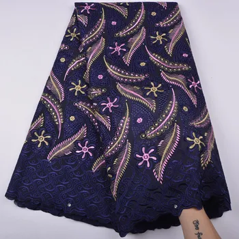 

African Lace Fabric 2018 Embroidered Nigerian Laces Fabric Bridal High Quality French Tulle Lace Fabric For Women Dress 1263B