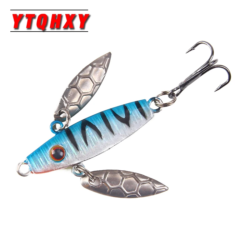 

YTQHXY 1Pcs Winter Fishing Lure Luminous Jig Bait isca artificial 50mm 7.6g Lead Head Hook Bait Ice Fishing Tackle WQ41