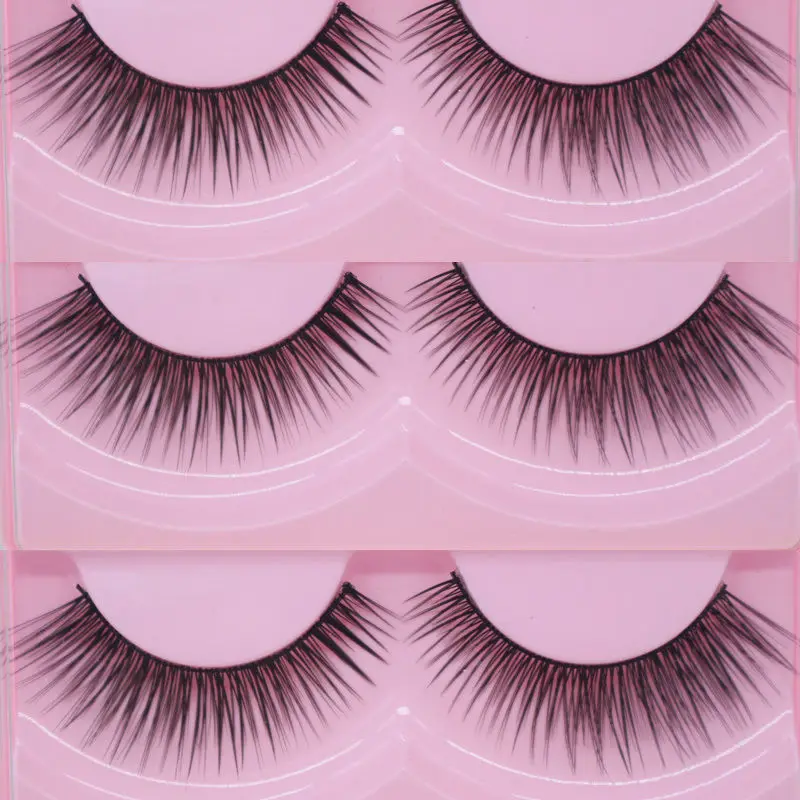 Buy Hot 2 Pairs Natural Sparse Cross Eyelashes Extension Makeup Eye Lashes Long