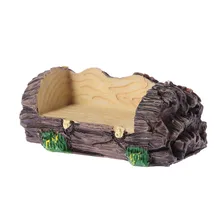 OOTDTY, водонепроницаемая миниатюрная скамейка из смолы, микро садовые горшки для растений, бонсай, украшение, 5,8 см x 2,1 см