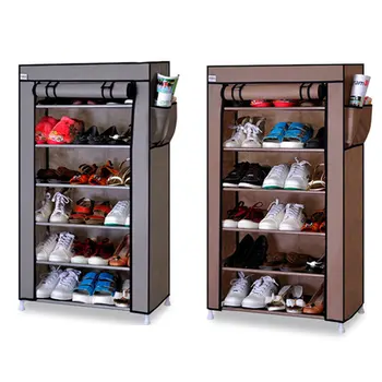 

Seven Layers Six Grid Thick Non-woven Simple Shoe Cabinet Dustproof Creative DIY Assembly Storage Shoe Rack Shoe Organizer Shelf
