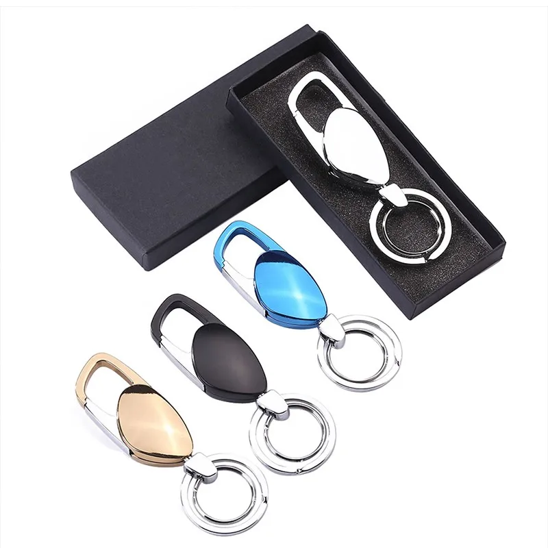 Keychain gift box set for Men's high end business Alloy Key Chain Gift