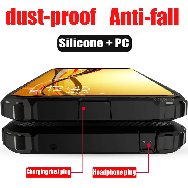 

luxury Armor Case For Huawei P Smart 2019 Plus 3i 3 Nova 4 Case Cover soft edge silicone Tpu PC hard Shell Bumper coque