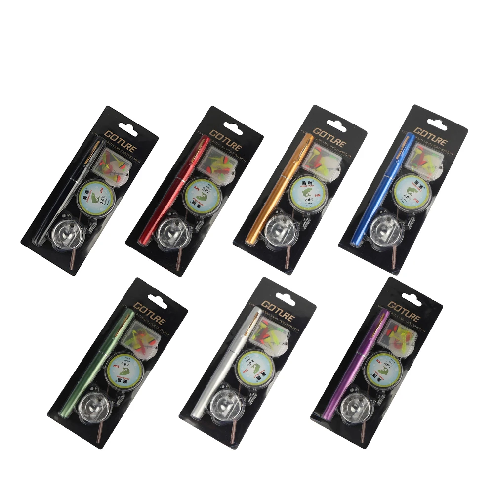Mini Pocket Ice Fly Fishing Reel and Rod Combos Set Aluminum Alloy Pen Fishing Pole Saltwater Freshwater Extended 1.34m Mini Pocket Ice Fly Fishing Reel and Rod Combos Set Aluminum Alloy Pen Fishing Pole Saltwater Freshwater Extended 1.34m