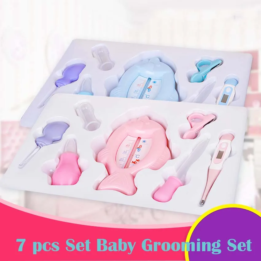 Kit Cura Bambino 12 Pezzi | Accessori Neonato | Tagliaunghie, Aspiratore Nasale, Spazzola