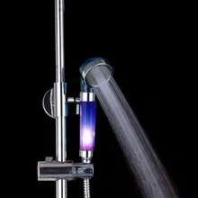 font b LED b font Shower Head Handheld 3 Color RGB Sprinkler Temperature Sensor font