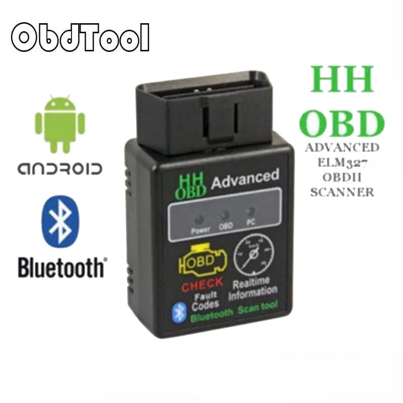 Mini ELM327 V2.1 Bluetooth HH OBD Advanced OBDII OBD2 ELM 327 Car Diagnostic Scanner code reader scan tool for Android LR-5 viecar elm327 bluetooth obd2 car diagnostic tool elm 327 obdii scanner for android ios bt 4 0 adapter obd 2 code reader scanner