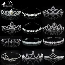 Carddoor красивая принцесса Диадемы и повязка в виде короны ребенок девушки любовник Свадебный Выпускной Корона Свадебная вечеринка аксессуары ювелирные изделия для волос