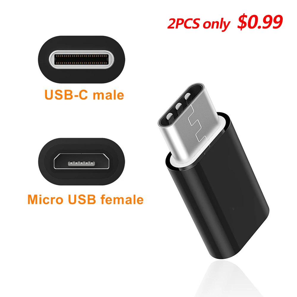

CHOETECH Universal USB 3.1 Micro to Type-C OTG Convert Connector Data Adapter Fast Charge For Samsung Xiaomi Huawei
