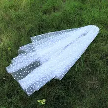 Минималистский 2 яруса двойной Слои Для женщин Свадебная фата Винтаж нерегулярные Маленькая в горошек печати Детский костюм для вечеринок Свадебная Фата с расческой