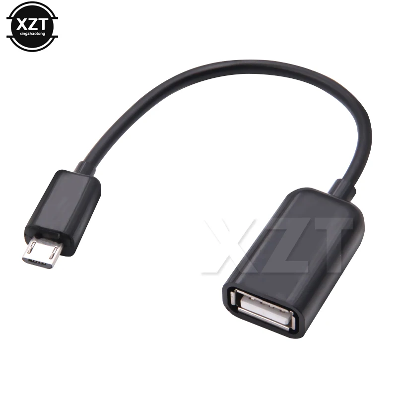 

2Pcs/Lot Wholesale Mobile Phone MP4 Micro USB To Female USB Host Cable OTG Mini USB Cable for Tablet PC MP5 player