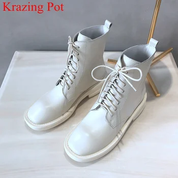 

superstar size 40 genuine leather med heel women ankle boots concise motorcycle boots party solid party elegant winter shoes L22