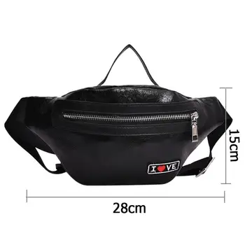 

PU Leather Women Girl Waist Fanny Pack For Girls Belt Pouch Phone Leisure Shoulder Chest Bags Waist Bag Packs