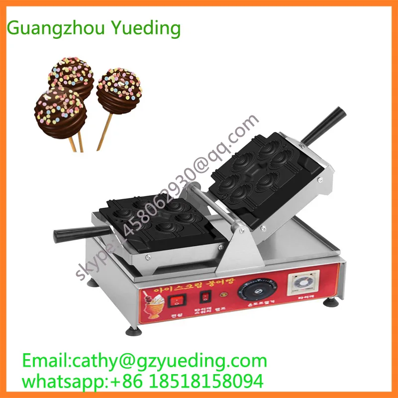 

New style Cake pop waffle machine/CE approved Stick cake pop maker/Twist pop waffle maker/lollipop shape cake