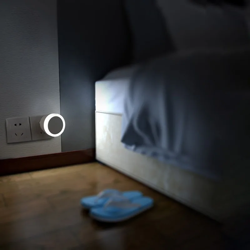 ЕС Plug Светодиодный Ночник сенсор настенный светильник автоматический свет 0 5 Вт