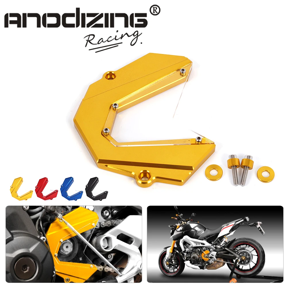 CNC Motorcycle Chain Guard Protection Cover Left Engine Front Sprocket