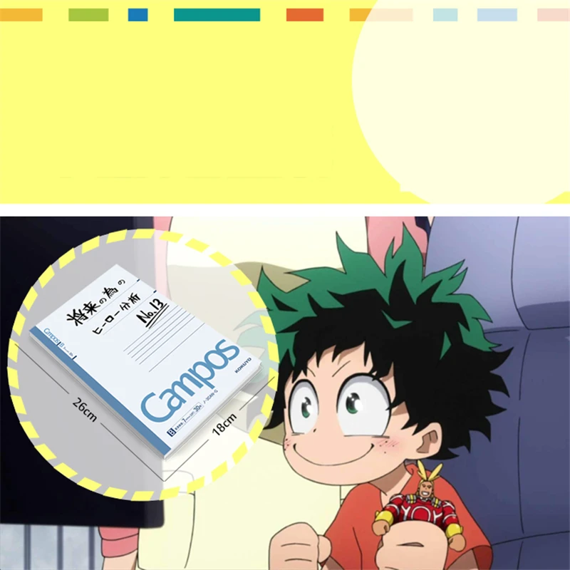 Аниме My Hero academic Boku no Midoriya Izuku Todoroki Shoto косплей реквизит тот же Блокнот Журнал