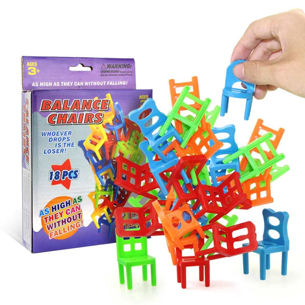 Buy NEW Funny 18Pcs Balancing Chairs Set Assorted