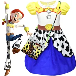 Movie Toy Story 4 Jessie dress Cosplay Costume Toy Story Uniform suit Cosplay Halloween Costumes Kids Girl Dance party dress Movie Toy Story 4 Jessie dress Cosplay Costume Toy Story Uniform suit Cosplay Halloween Costumes Kids Girl Dance party dress
