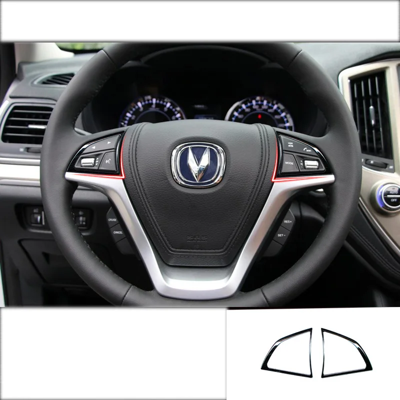 

lsrtw2017 stainless steel car steering wheel trims for changan cs95 2017 2018 2019 2020