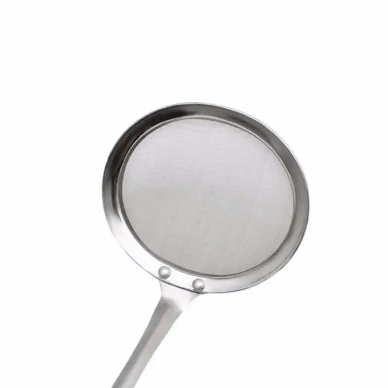 2018 New Arrival Silver Color Stainless Steel Fine Mesh Wire Oil Skimmer Strainer Flour Colander Kitchen Cooking Spoon #2o31 (3)