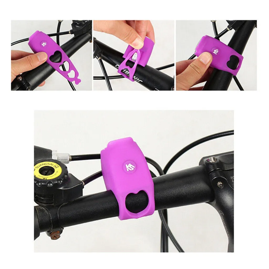 Звонок для велосипеда 11x3,5x4 см черный энергосберегающий Силиконовый Электронный рожок аксессуары для горного велосипеда
