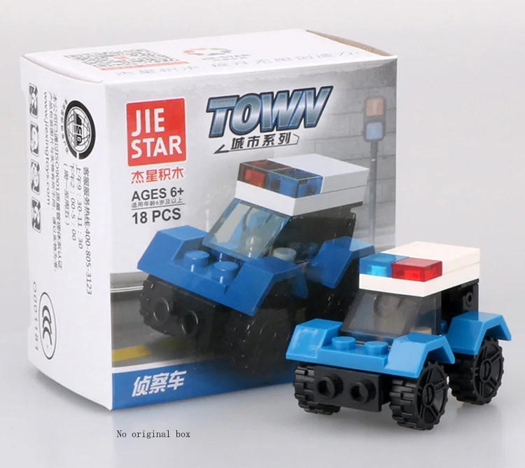 [Акция] городская серия-полицейский истребитель скорой помощи, мини развивающие строительные блоки, детские игрушки, совместимые с goingly City 181