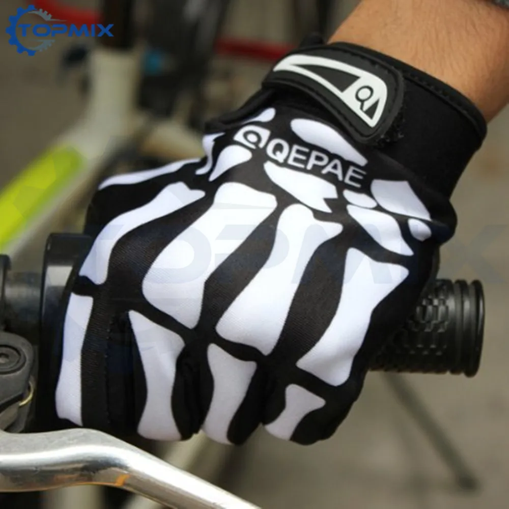 full finger riding gloves skull 4