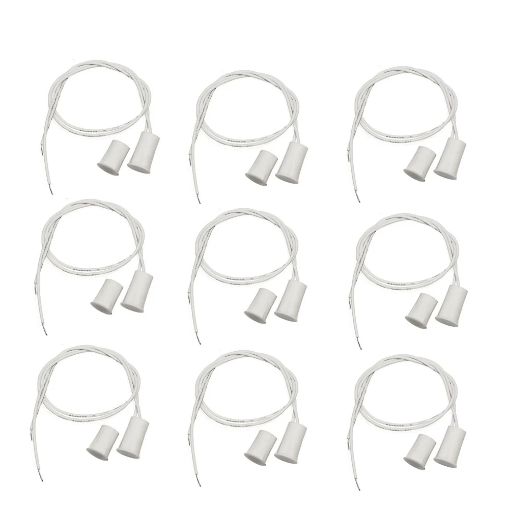 10 pcs MC-38 Wired Door Window Sensor Magnetic Switch for Home Alarm System,When Sensor together,normally Closed NC 10 pcs MC-38 Wired Door Window Sensor Magnetic Switch for Home Alarm System,When Sensor together,normally Closed NC