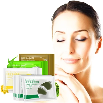 

DISAAR 2pcs/Pack Mung bean Cell repair Essence Eye Mask Fade Dark circles whey protein protei colageno